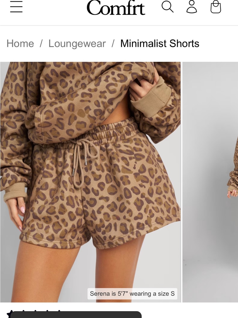 Minimalist Shorts; Limited Edition: Brown Leopard